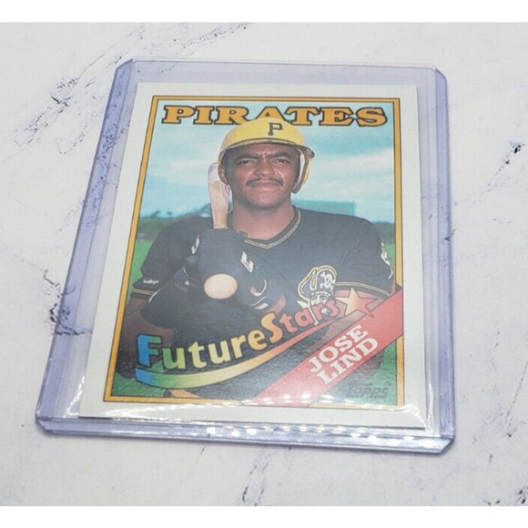 Jose Lind 1988 Topps Future Stars #767 Pittsburgh Pirates Baseball Card - Picture 3 of 4